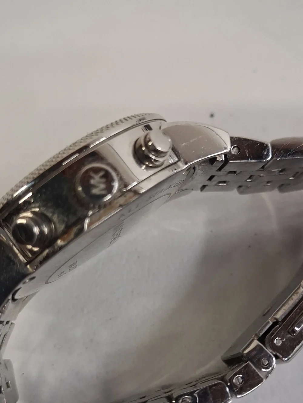 Michael Kors Ritz White Dial Silver Stainless Steel Strap Watch for Women